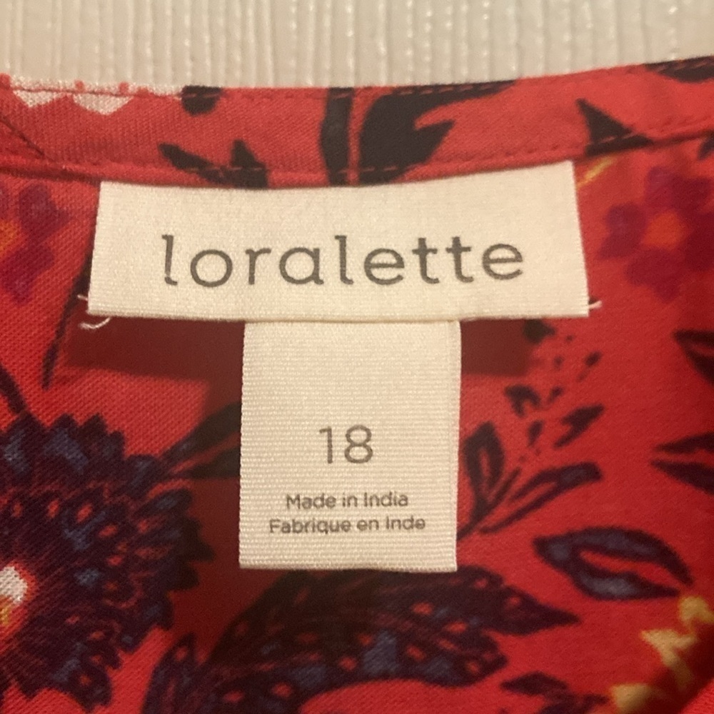 Loralette‎ Red Floral Dress - Picture 3 of 11
